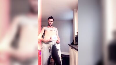 Fag edge piss and cum
