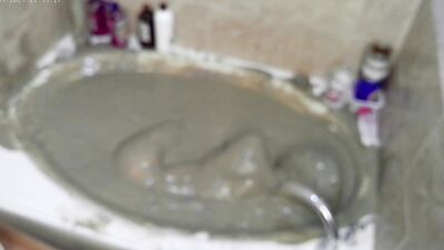 Pleasureable Solo Mudbath at Home 5