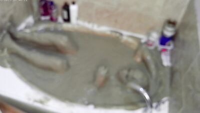 Pleasureable Solo Mudbath at Home 5