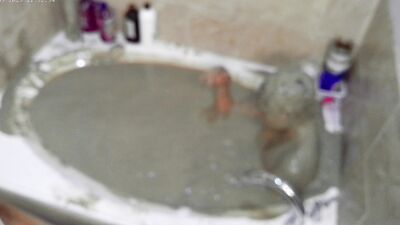 Pleasureable Solo Mudbath at Home 4