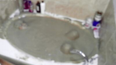 Pleasureable Solo Mudbath at Home 4