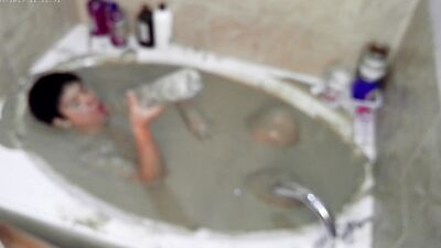 Pleasureable Solo Mudbath at Home 3
