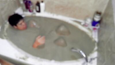 Pleasureable Solo Mudbath at Home 2