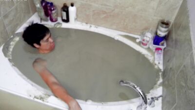 Pleasureable Solo Mudbath at Home