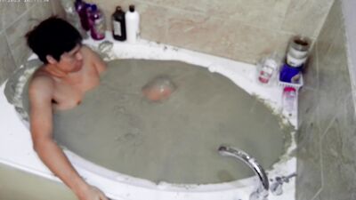Pleasureable Solo Mudbath at Home