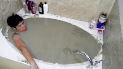 Pleasureable Solo Mudbath at Home