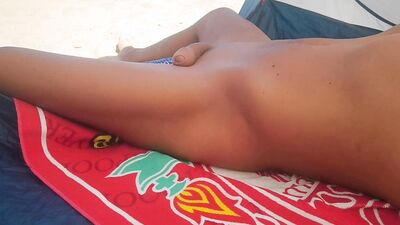 Trying Not To Get Caught Hard Watching Teens On The Nude Beach