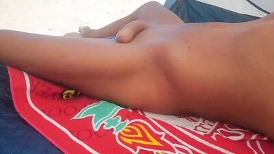 Trying Not To Get Caught Hard Watching Teens On The Nude Beach