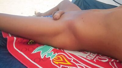 Trying Not To Get Caught Hard Watching Teens On The Nude Beach
