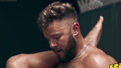 SEAN CODY - Bottom Diego Silva Strips Down Top Hayden Harding Then Rides His Hard Dick On the Floor