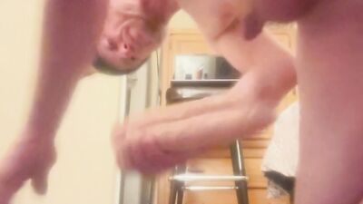 A little stuffing before a cumshot