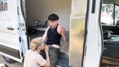 Cum Dump Van Uncut Latinos Public Blowjob Cum Shot