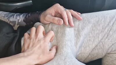 Oh, the tears from fucking a big dick without a condom in a car with cum in the ass ! Public rough fuck!