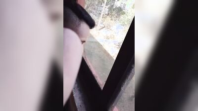 masturbating myself in the window and exposing myself in front of all the neighbors