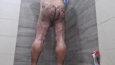 Humping, Dildo Play and Cumming in the Shower - Twice