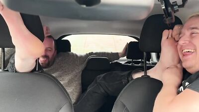 Bound Subs Laughs Hard With Every Tickle From Bear Daddy