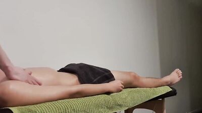 Chinese Twink Gets Erotic Massage and Sits on My Cock