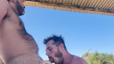 Caught sucking on the beach