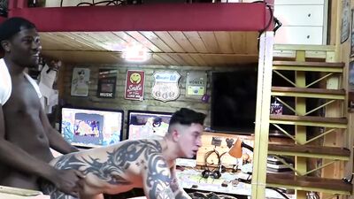 Freddy Salvador Got His Mouth And Ass Filled With Black Cock