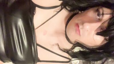 Horny Femboy Sissy Dildo's Thick Fat Ass & Sprays Cum