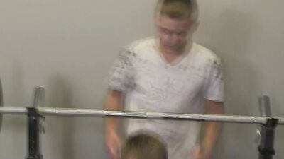 3 College Guys Workout In Gym Then Fuck