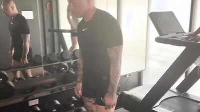 Damian Dragon Enjoys Group Sex With His Muscular Gym Buddy