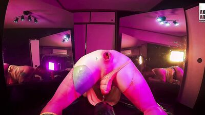 Axel Abysse Teases Asshole Before Riding Dildo Machine