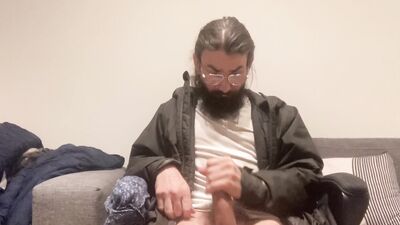 Guy with Cerebral Palay Edging hit Fat Dick