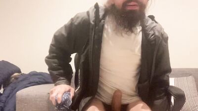 Guy with Cerebral Palay Edging hit Fat Dick
