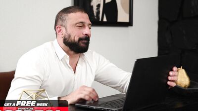 Hot Bearded Hunk Shoves His Huge Cock Into His New Butler