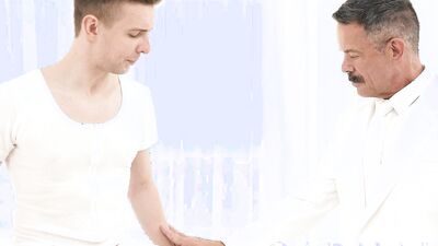 MasonicBoys Super cute twink Serg Shepard fucked by hung suited DILF