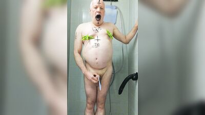 satan slave take a Urine Enema 4 Quart