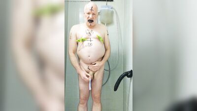 satan slave take a Urine Enema 4 Quart