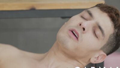 Staghomme Bastian Karim has his hole stretched by big dick Sir Peter