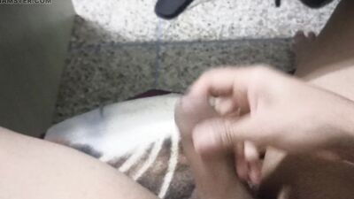 Masturbation sitting at my desk while working