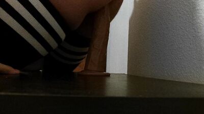 Femboy Fucking hisself with a 10inch Dildo