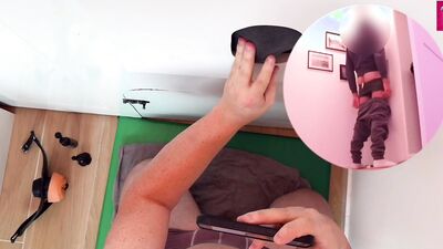Pussy Toy at the Gloryhole - Hetero Enjoys the Mouth Fuck
