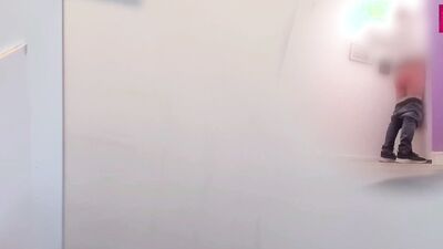 I get fucked at the gloryhole while I suck an XL