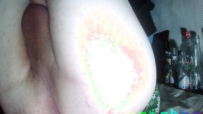 Chubby femboy playing with his asshole