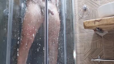 AT HOME WITH STEPSON | LOVES TO BE WATCHED - AND MOANS OF A SEXY GUY SPIED ON IN THE SHOWER BY STEPMOM