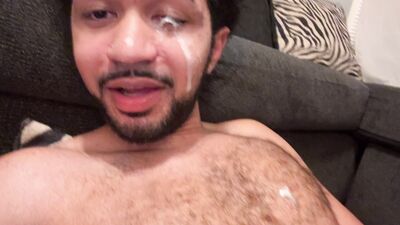 Releasing Two Big Loads From My Hairy Cock and Full Balls After 33 Days No Nut