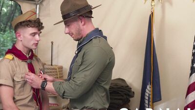 ScoutBoys Cute scout Canyon Cole fucked raw and hard by scoutmaster