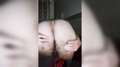 Abundant Cum on Feet and Armpits and Open Ass in a Long Live Show