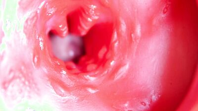 A big red cock inside a juicy hole can give sperm at any moment!