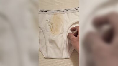 I wore a new pair of briefs and ejaculated in the briefs (4th time) using an electric massage machine!