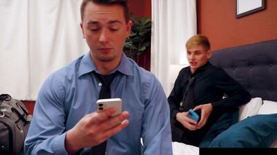 Horny Blonde Jock Flip Fucks Tight Holed Co-Worker