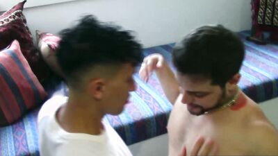 Handsome Australian Top Gay Kaleb Nails Aksen Wet Asshole