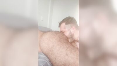 sucking my bear's ass and cumming on her face