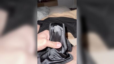 Creaming my nurses satin panties