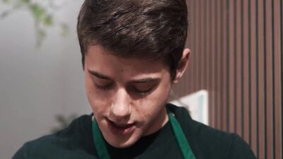 MEN - Barista Joey Mills Gives His Customer Sam Ledger An Extra Serving Of His Hot And Creamy Cum